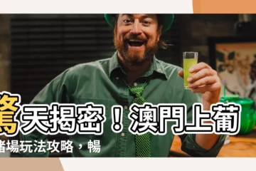 【澳門上葡京賭場】驚天揭密！澳門上葡京賭場玩法攻略，暢玩拉城天堂！