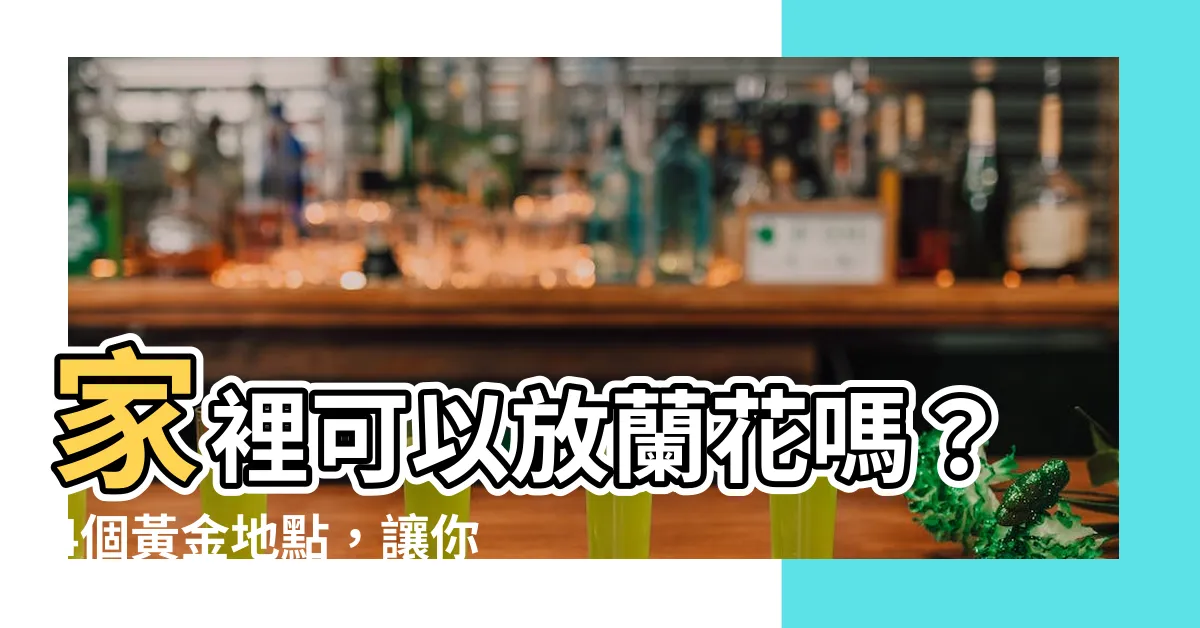 【家裡可以放蘭花嗎】家裡可以放蘭花嗎？4個黃金地點，讓你錢財旺到爆