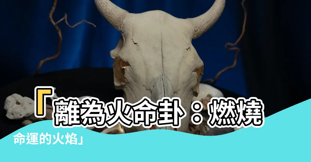 【離為火命卦】「離為火命卦：燃燒命運的火焰」