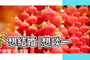 【雙子座男友不想結婚】不想結婚 |想談一輩子戀愛 |怕走進愛情墳墓 |