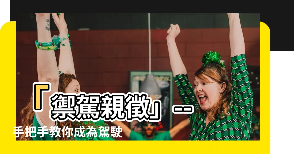 【禦駕親徵】「禦駕親徵」-- 手把手教你成為駕駛專家！