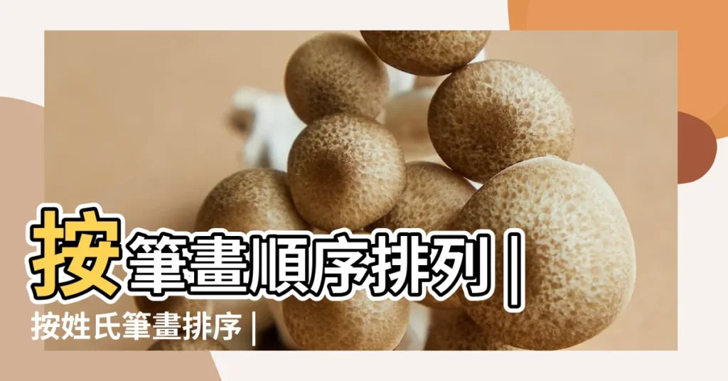 按筆畫順序排列 |按姓氏筆畫排序 |以姓氏筆畫為序 |【姓的筆畫相同時】