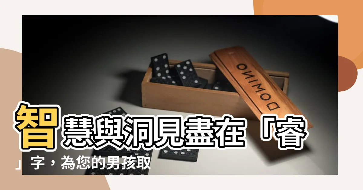 【睿字取名】智慧與洞見盡在「睿」字，為您的男孩取一個令人印象深刻的好名！