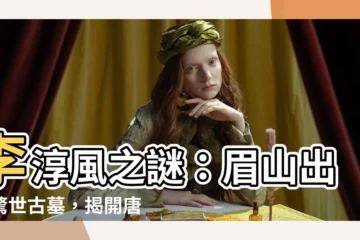 【李淳風墓】李淳風之謎：眉山出土驚世古墓，揭開唐朝風水大師的傳奇人生