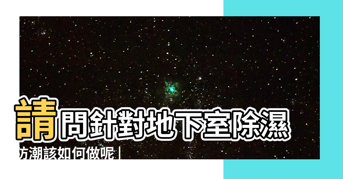 【地下室潮濕改善】請問針對地下室除濕防潮該如何做呢 |如何解決地下室潮濕問題 |解決黴味3妙招 |
