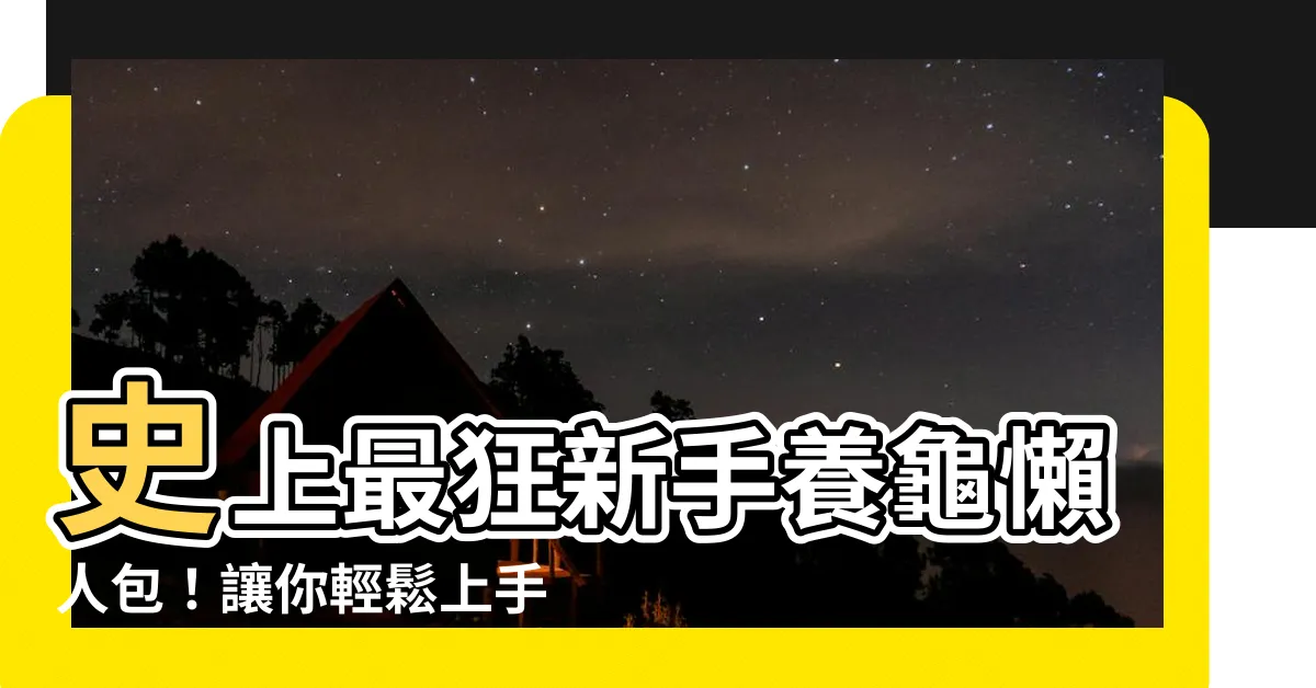 【烏龜 寵物】史上最狂新手養龜懶人包！讓你輕鬆上手，養龜不再是夢！