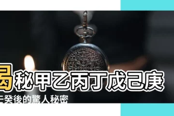 【甲乙丙丁戊己庚辛壬癸後面】揭秘甲乙丙丁戊己庚辛壬癸後的驚人秘密！