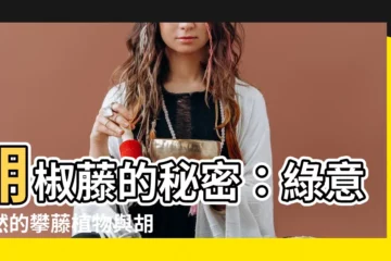 【胡椒藤】胡椒藤的秘密：綠意盎然的攀藤植物與胡椒之間的奇妙聯繫