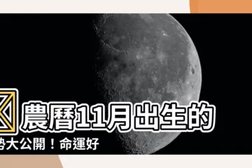【農曆11月出生】💡農曆11月出生的運勢大公開！命運好壞一次看！