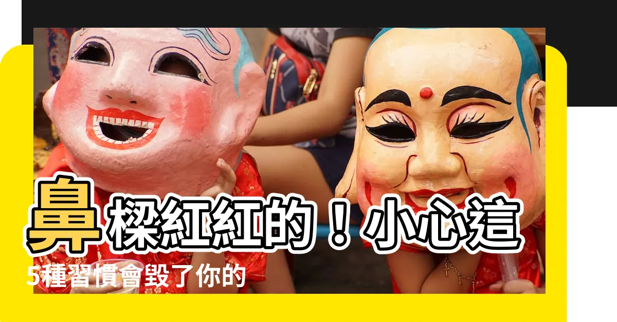 【鼻樑紅紅的】鼻樑紅紅的！小心這5種習慣會毀了你的鼻子