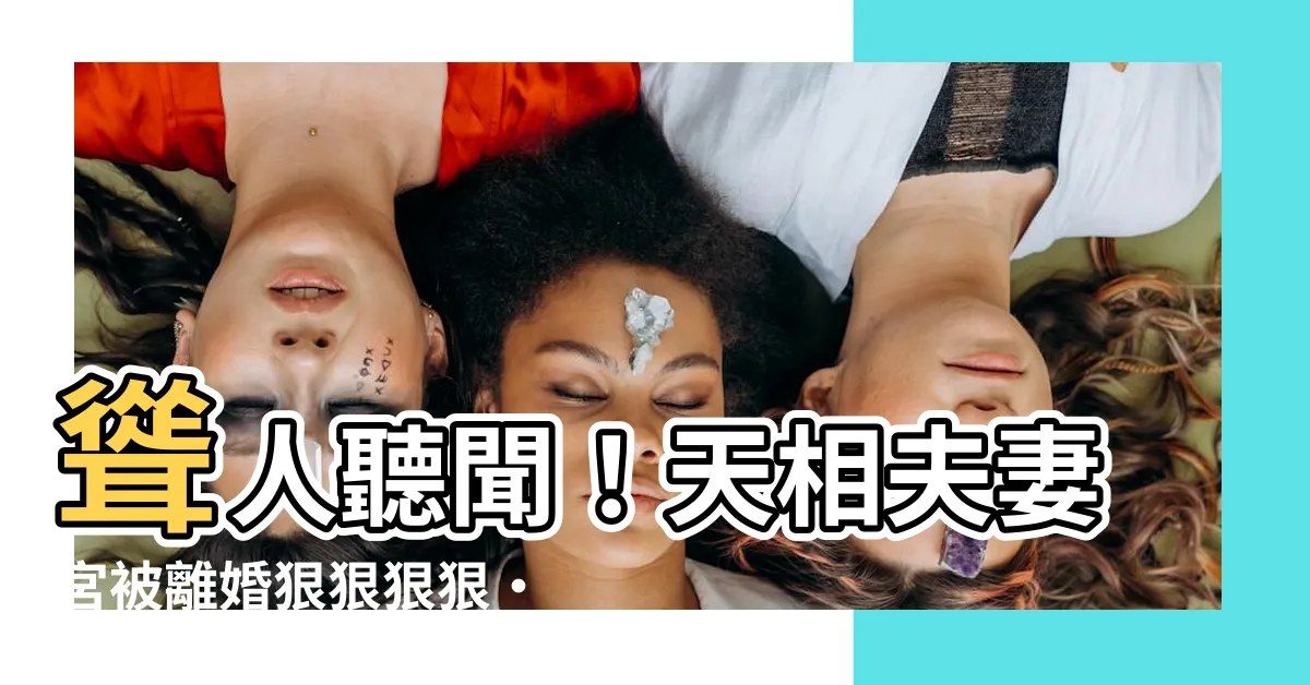 【天相夫妻宮離婚】聳人聽聞！天相夫妻宮被離婚狠狠狠狠·震撼全城！