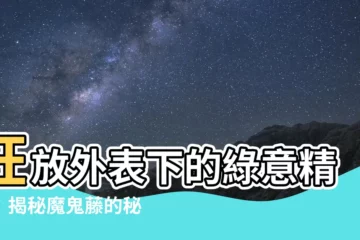 【魔鬼藤】狂放外表下的綠意精靈：揭秘魔鬼藤的秘密