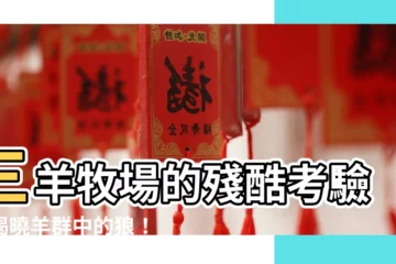 【三羊問題】三羊牧場的殘酷考驗：揭曉羊羣中的狼！