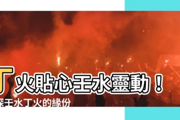 【壬水 丁火】丁火貼心壬水靈動！一探壬水丁火的緣份奧秘