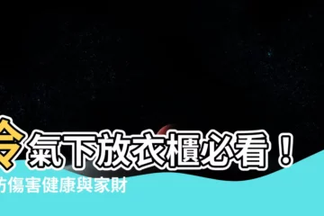 【冷氣下放衣櫃】冷氣下放衣櫃必看！謹防傷害健康與家財