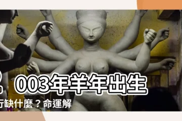 【2003年 羊年】2003年羊年出生五行缺什麼？命運解析大公開！