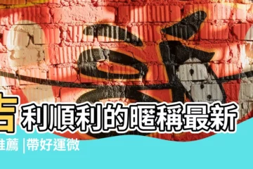 【微信網名吉祥點】吉利順利的暱稱最新版推薦 |帶好運微信網名2023 |吉祥好運微信名字4個字 |