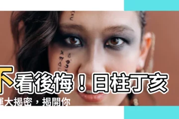 【日柱丁亥】不看後悔！日柱丁亥命運大揭密，揭開你的富貴與辛勞之謎
