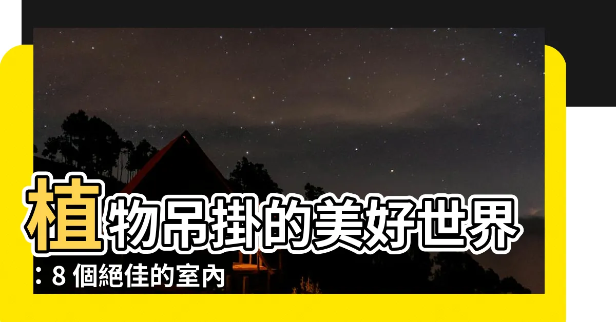 【植物吊掛】植物吊掛的美好世界：8 個絕佳的室內懸掛建議
