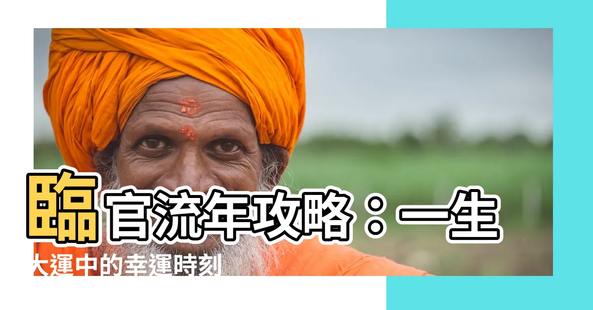 【臨官流年】臨官流年攻略：一生大運中的幸運時刻
