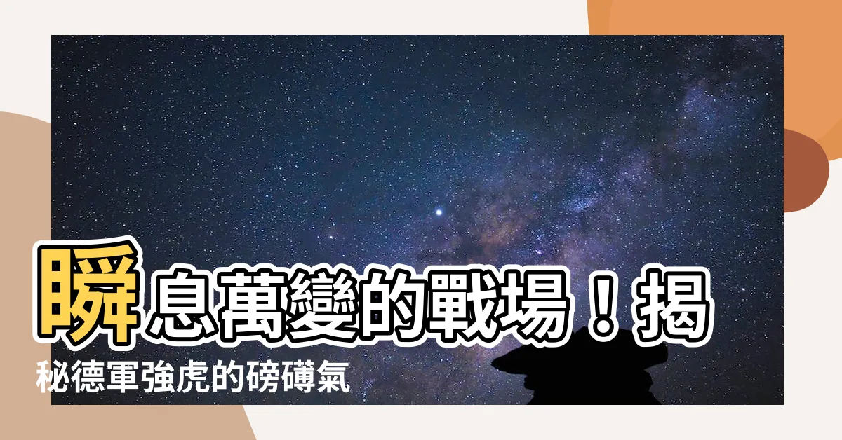 【強虎】瞬息萬變的戰場！揭秘德軍強虎的磅礡氣勢