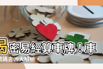 【易經算車牌】揭密易經算車牌！車牌號碼吉凶大解析，輕鬆選對好車牌！