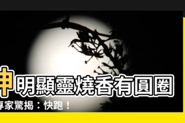 【神明燒香有圓圈】神明顯靈燒香有圓圈？專家驚揭：快跑！