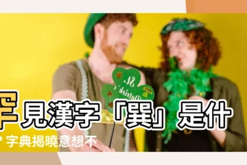 【巽】罕見漢字「巽」是什麼？字典揭曉意想不到的秘密