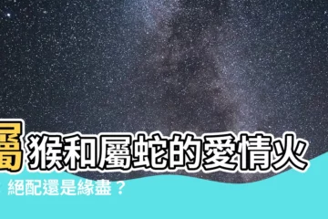 【屬猴和屬蛇】屬猴和屬蛇的愛情火花：絕配還是緣盡？