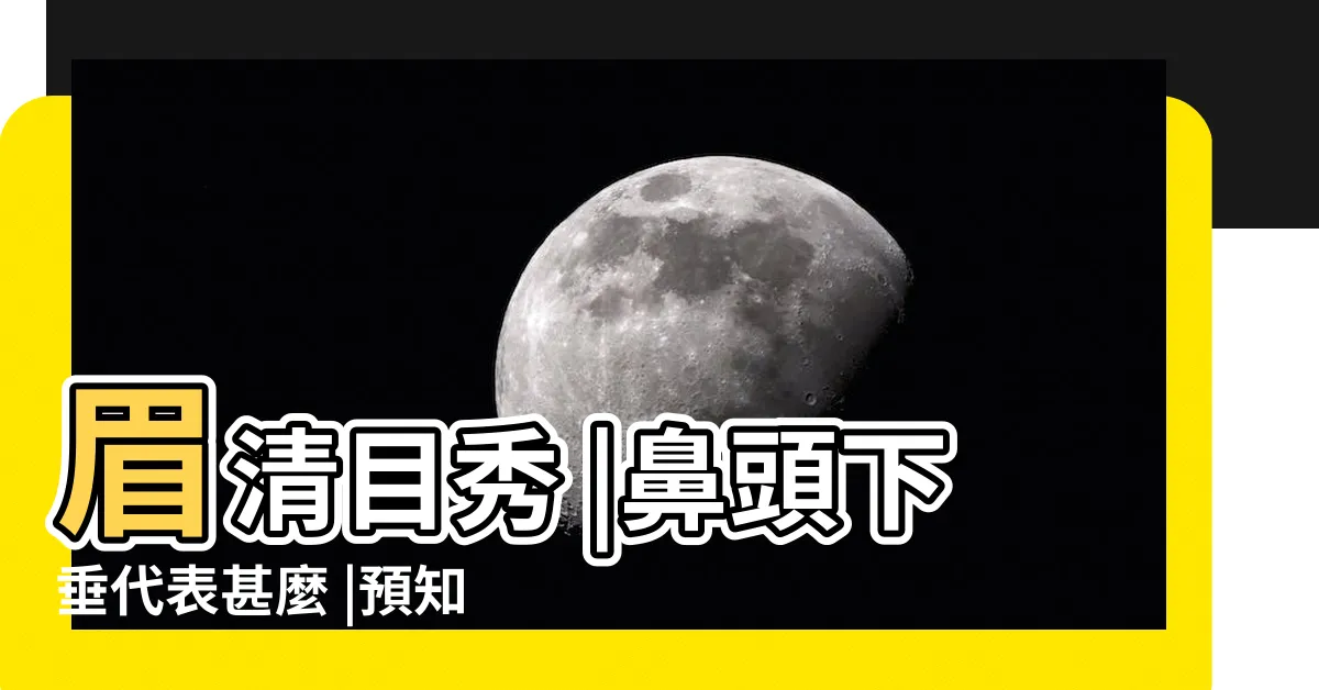 【鼻子面相學】眉清目秀 |鼻頭下垂代表甚麼 |預知人生財運如何 |