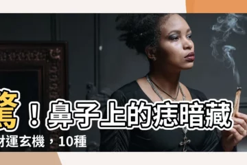 【鼻 痣】驚！鼻子上的痣暗藏著財運玄機，10種財富之痣大公開