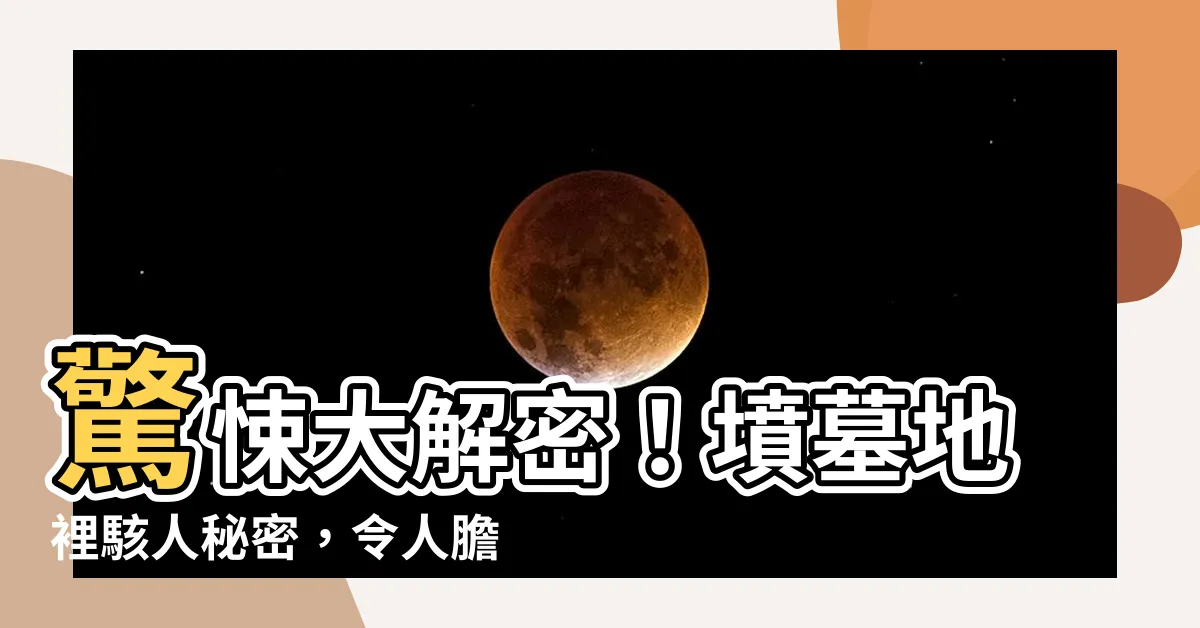 【墳墓地】驚悚大解密！墳墓地裡駭人秘密，令人膽戰心驚