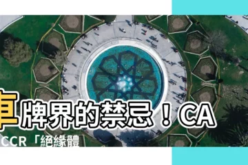 【車牌c】車牌界的禁忌！CAS、CCR「絕緣體」車牌，三月等你投反對票