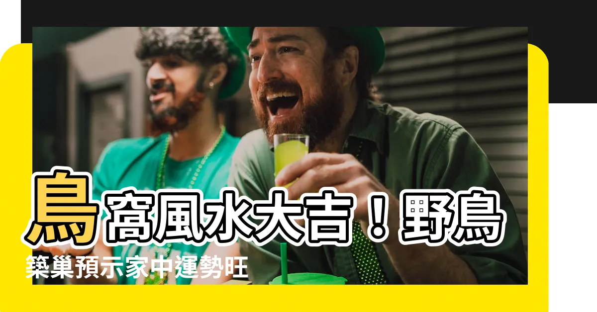 【鳥窩風水】鳥窩風水大吉！野鳥築巢預示家中運勢旺，生肖運衝天