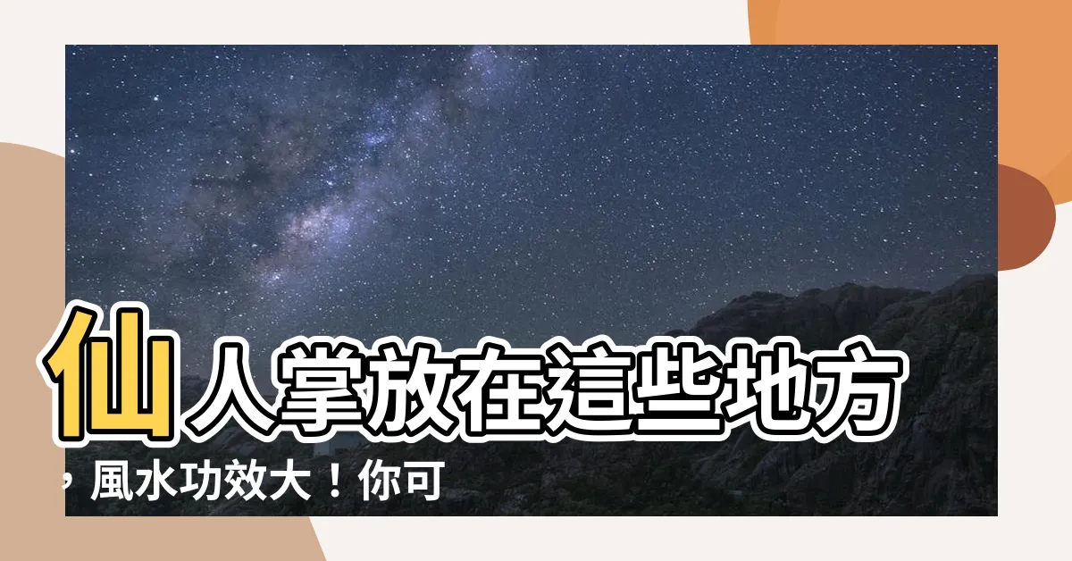 【仙人掌可以放哪裡】仙人掌放在這些地方，風水功效大！你可千萬別錯過