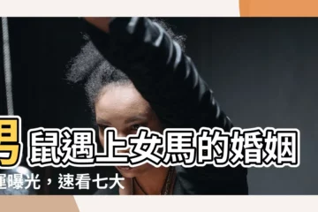 【男鼠女馬】男鼠遇上女馬的婚姻命運曝光，速看七大秘密！