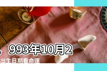 【1993年10月25日生日命運】1993年10月25日出生日期看命運 |1993年10月25日出生的人生辰八字測算 |1993年10月25日出生的人命好嗎 |