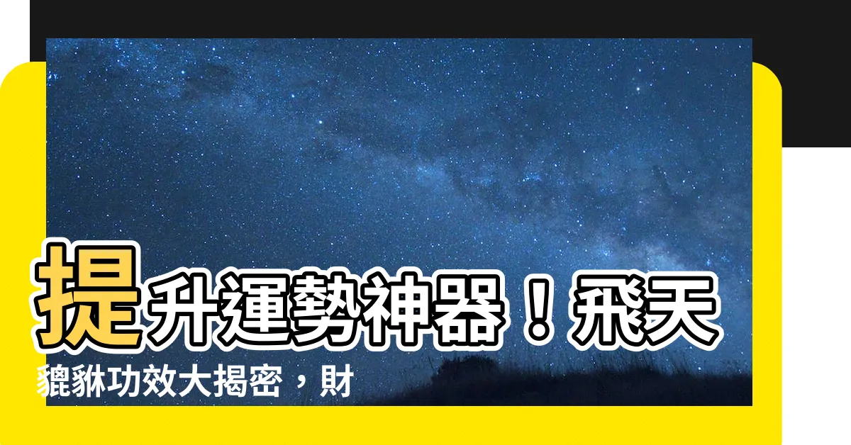 【飛天貔貅功效】提升運勢神器！飛天貔貅功效大揭密，財富招來如飛