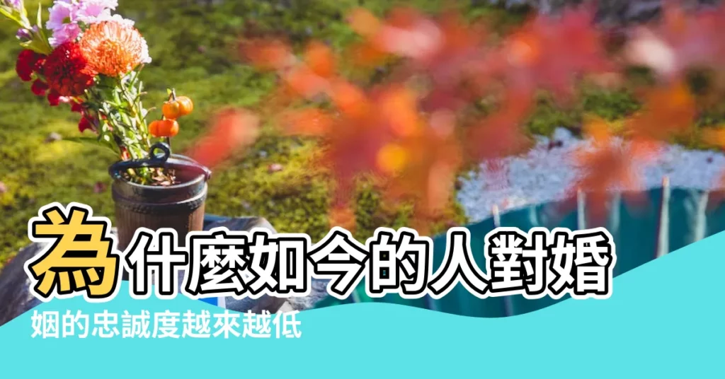 為什麼如今的人對婚姻的忠誠度越來越低了 |更能維持婚姻 |將你放於 |【婚姻與忠誠】