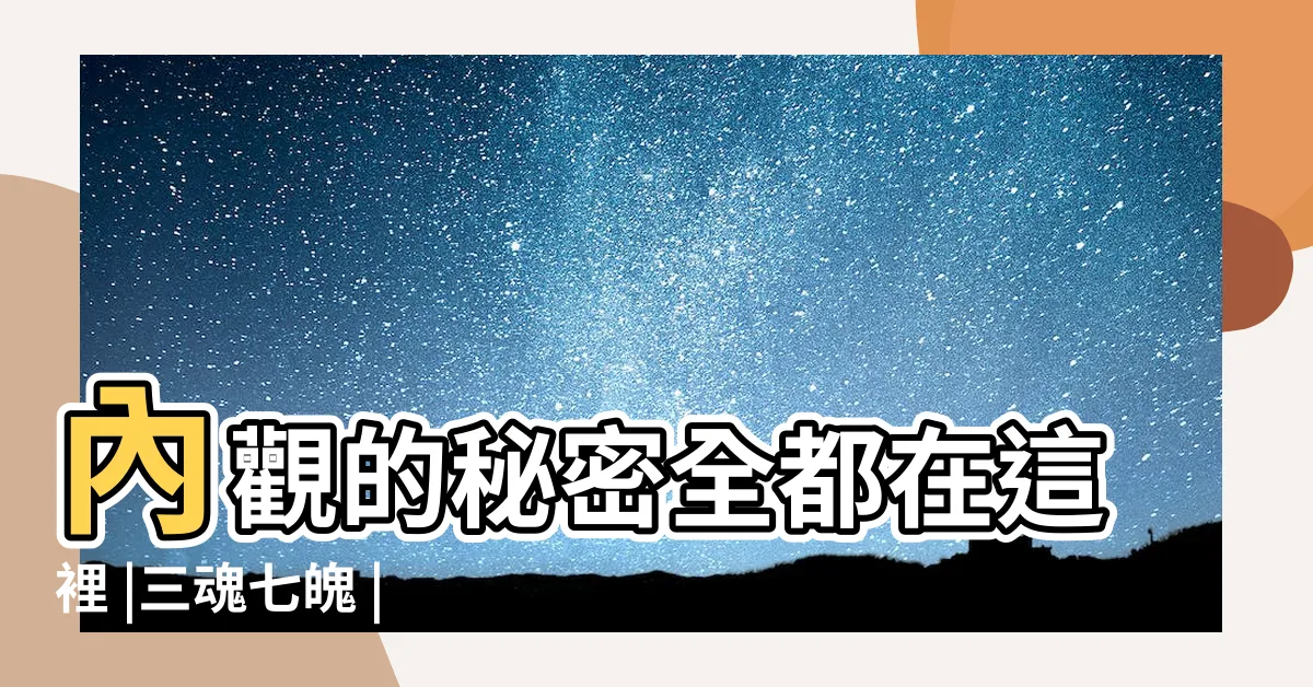 【何謂三魂】內觀的秘密全都在這裡 |三魂七魄 |你知道所謂的 |