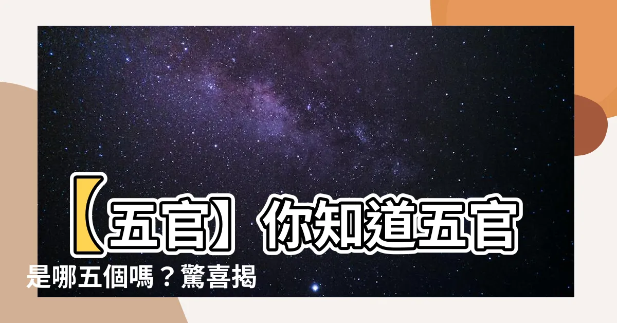 【五官是哪五個】【五官】你知道五官是哪五個嗎？驚喜揭曉，立即點擊！
