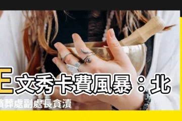 【殯葬處副處長王文秀】王文秀卡費風暴：北市殯葬處副處長貪瀆30萬每月