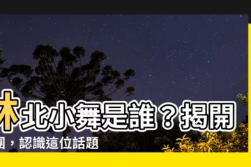 【林北小舞】林北小舞是誰？揭開謎團，認識這位話題女王
