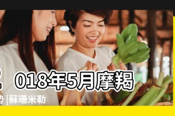 【摩羯座2018五月運勢】2018年5月摩羯運勢 |蘇珊米勒 |土象星座五月運勢 |