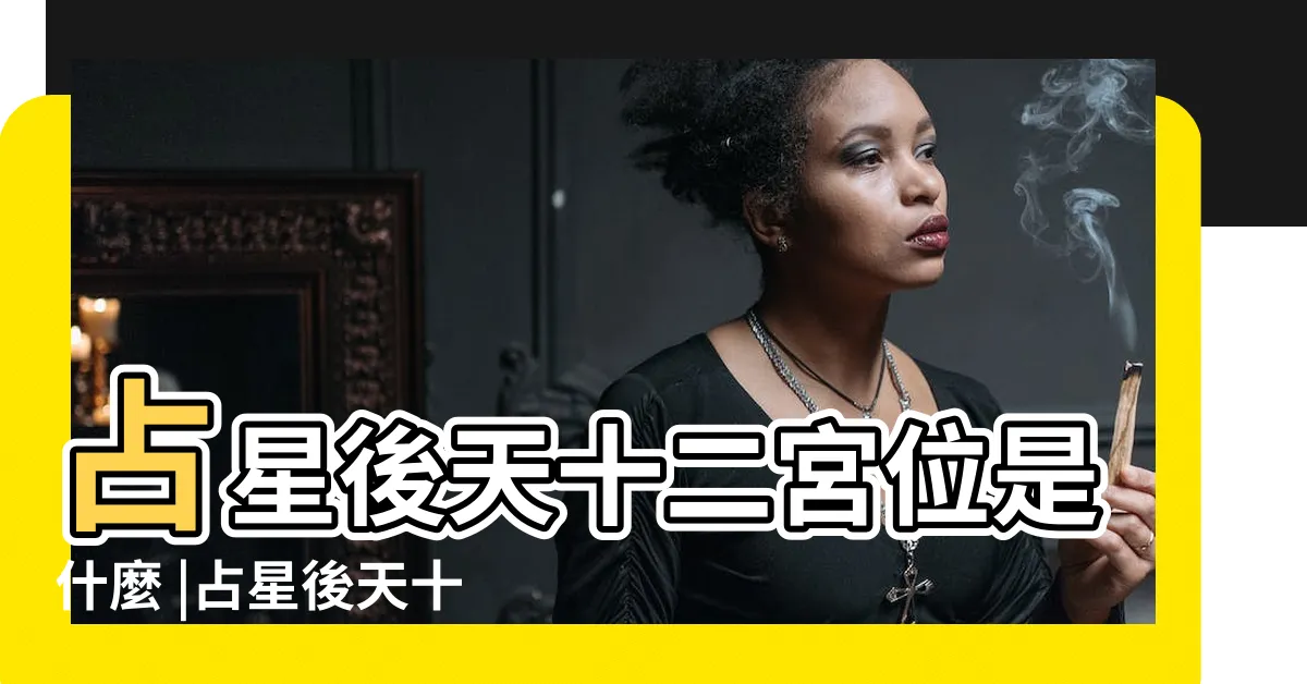 【後天十二宮】占星後天十二宮位是什麼 |占星後天十二宮位簡介 |解讀後天12宮 |