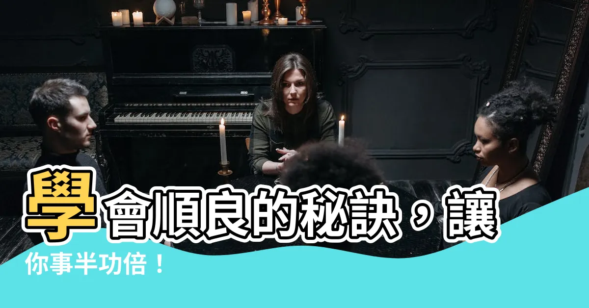 【順良】學會順良的秘訣，讓你事半功倍！