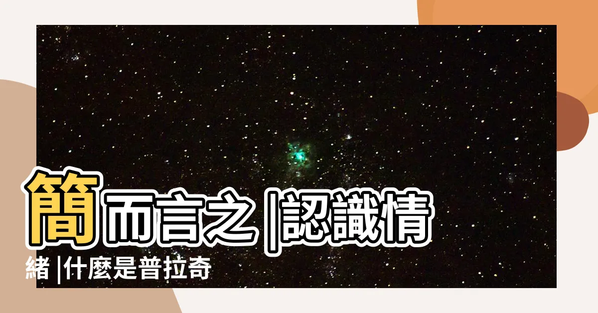 【情緒之輪】簡而言之 |認識情緒 |什麼是普拉奇克的情緒輪 |