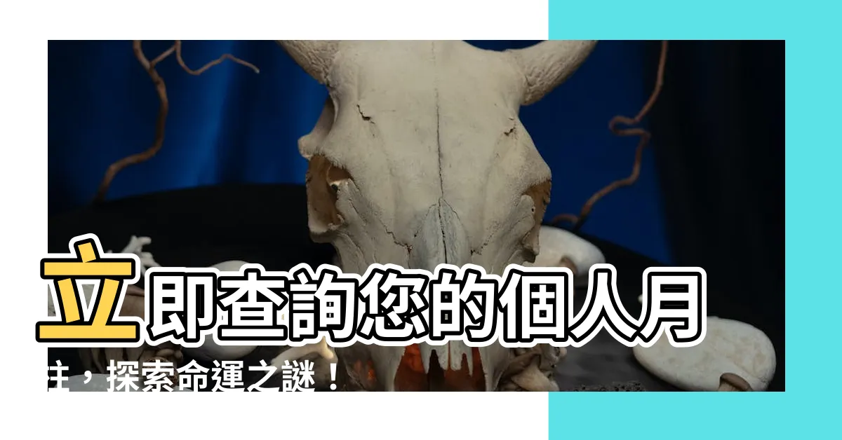 【月柱查詢】立即查詢您的個人月柱，探索命運之謎！