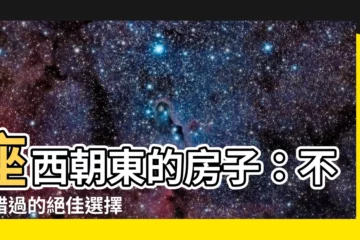 【座西朝東的房子】座西朝東的房子：不可錯過的絕佳選擇