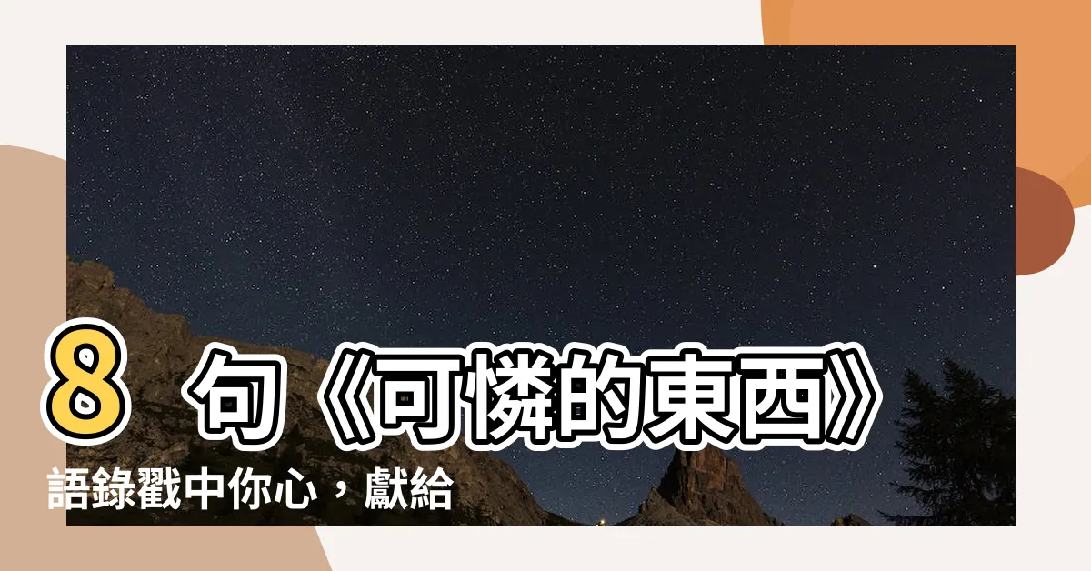 【可憐語錄】8句《可憐的東西》語錄戳中你心，獻給總是「被安排」的人生